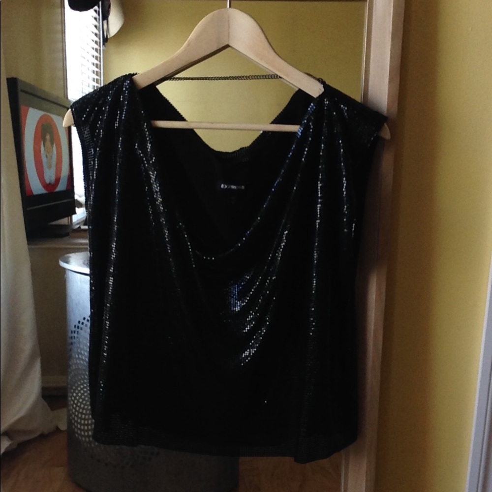 COPY - New without tags Express sequin top.